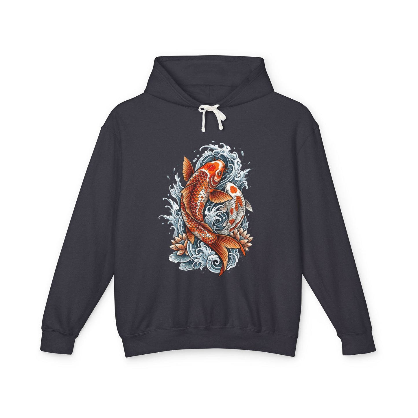 Japanese Koi Fish – Minimal Wave Sweatshirt Unisex