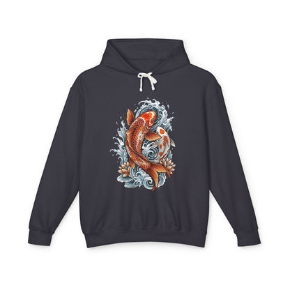 Japanese Koi Fish – Minimal Wave Sweatshirt Unisex
