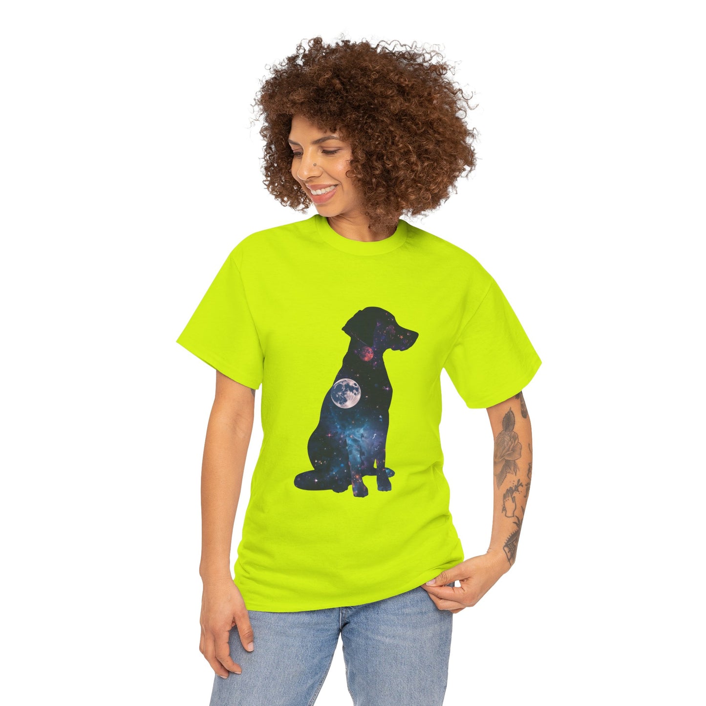 Dog Silhouette – Feminine Minimal T-Shirt