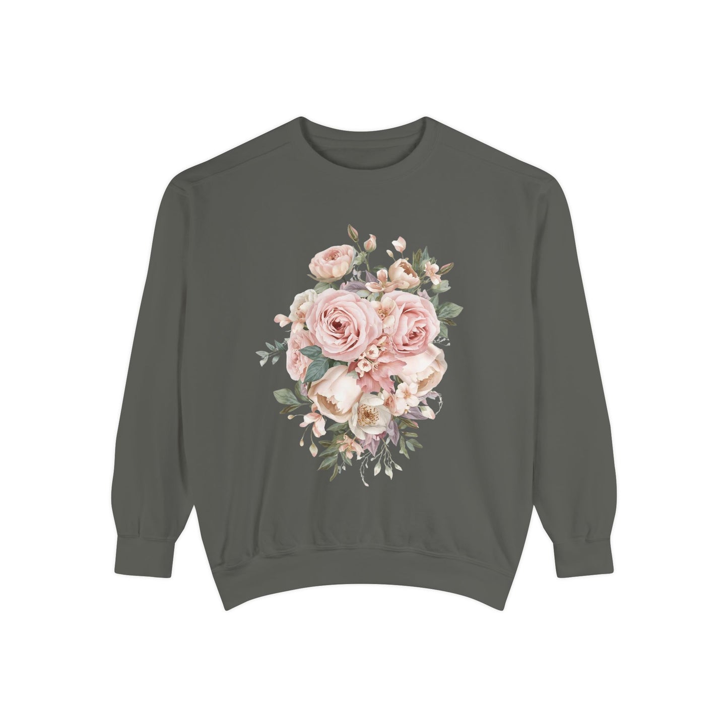 Elegant Flower Bouquet – Cozy Women Sweatshirt