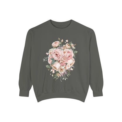 Elegant Flower Bouquet – Cozy Women Sweatshirt
