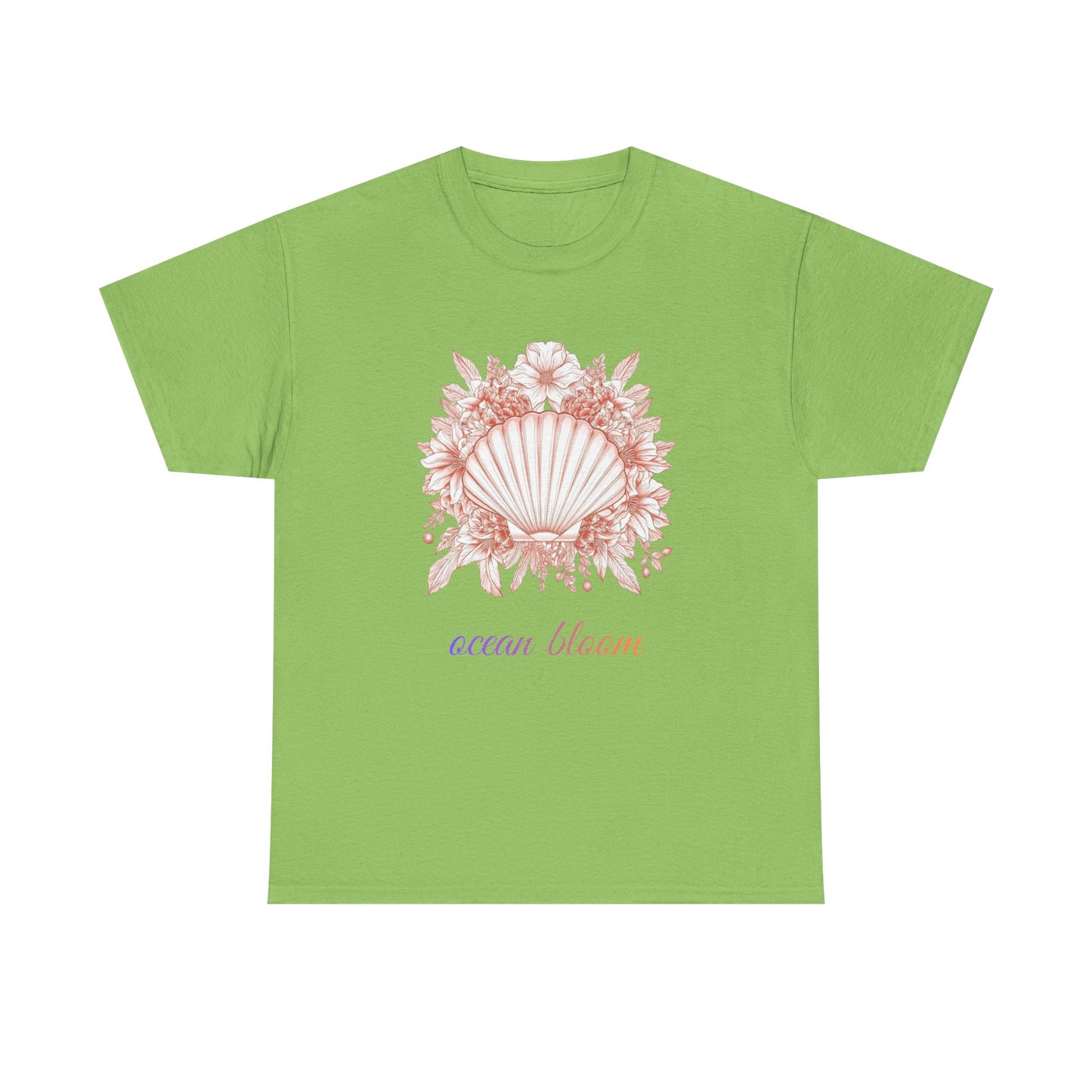Ocean Bloom – Coastal Seashell Blossom T-Shirt