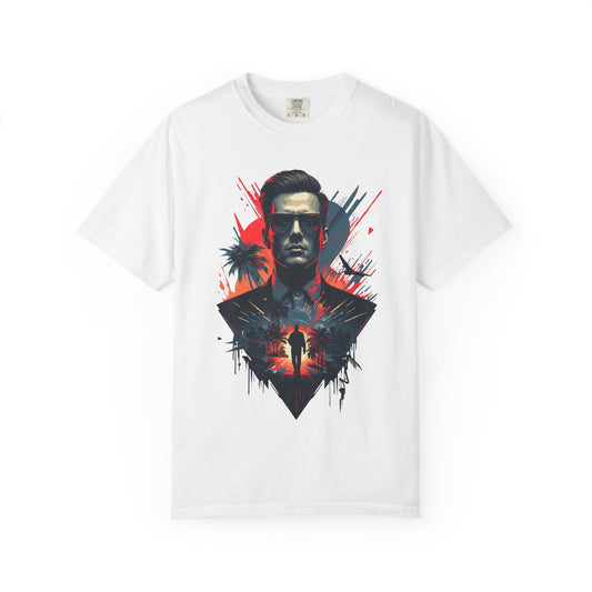 T-Shirt — Retro Noir Action Portrait Graphic Tee