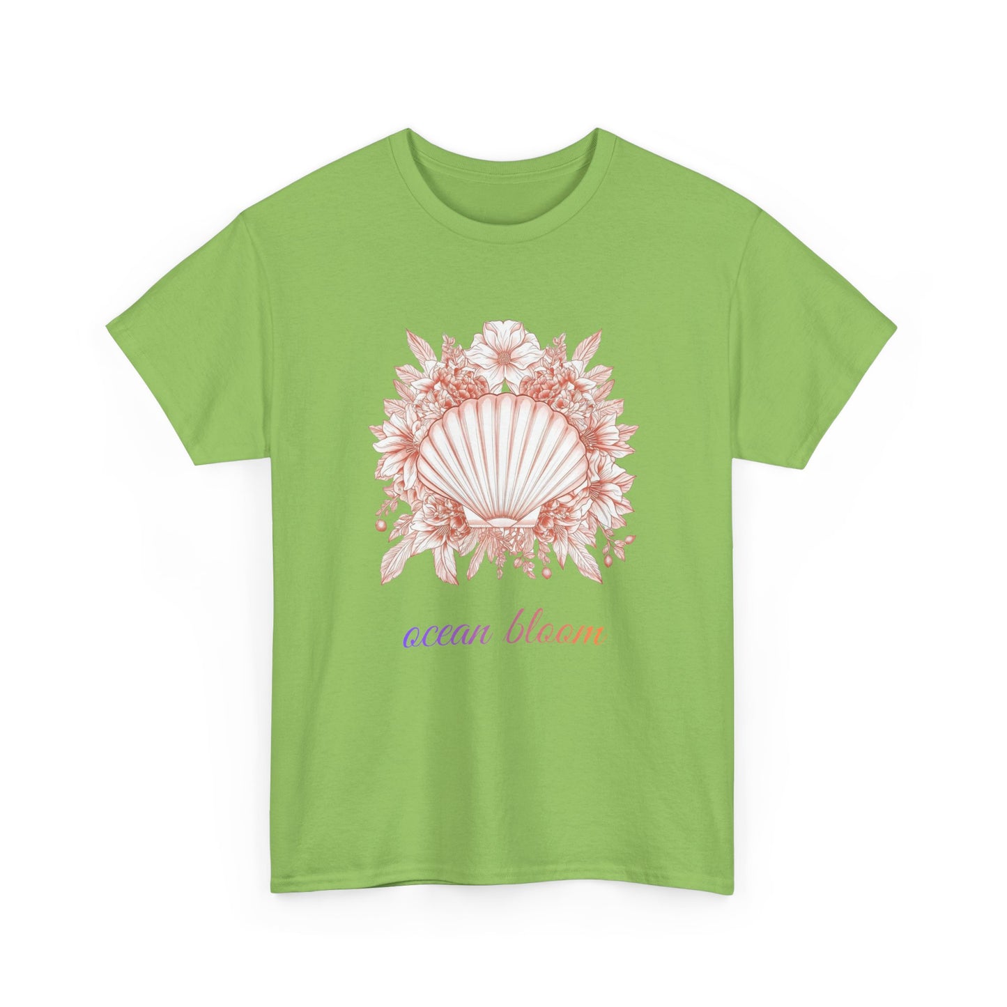 Ocean Bloom – Coastal Seashell Blossom T-Shirt