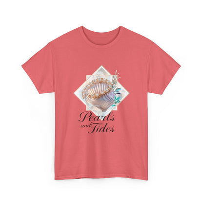Pearls and Tides – Soft Waves & Pearls T-Shirt for Women