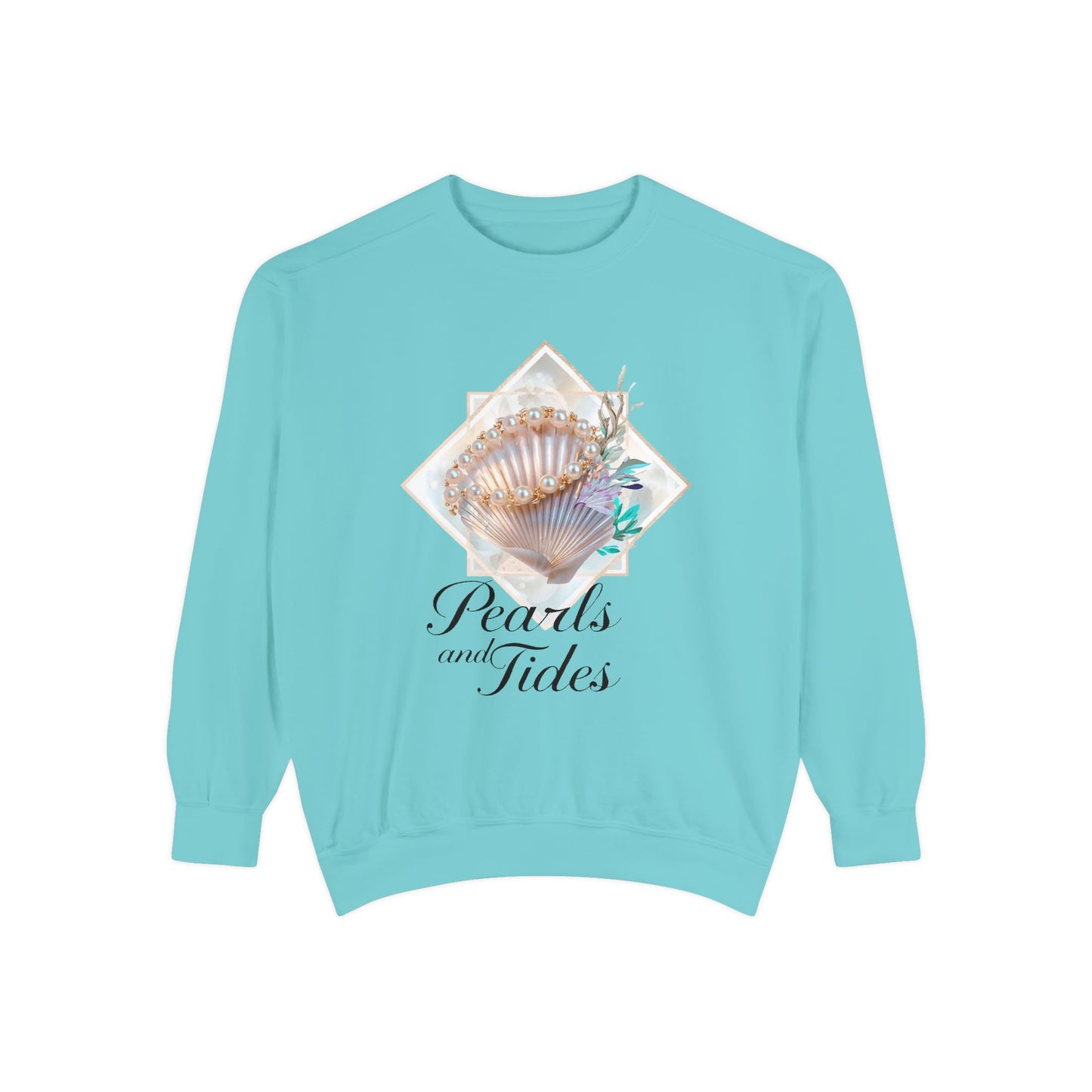 Pearls and Tides – Elegant Ocean Luxury T-Shirt