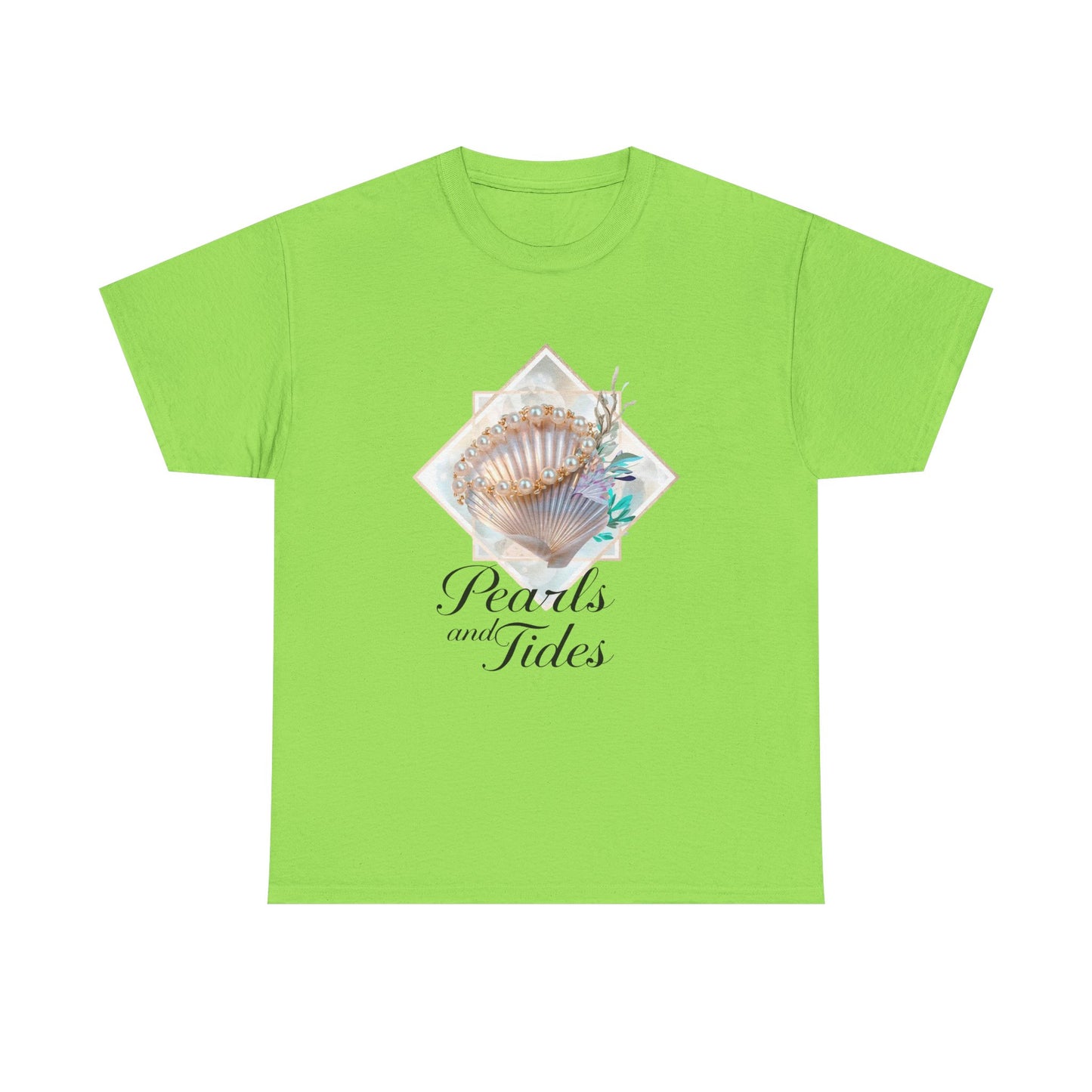Pearls and Tides – Soft Waves & Pearls T-Shirt for Women