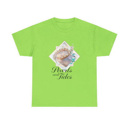 Pearls and Tides – Soft Waves & Pearls T-Shirt for Women