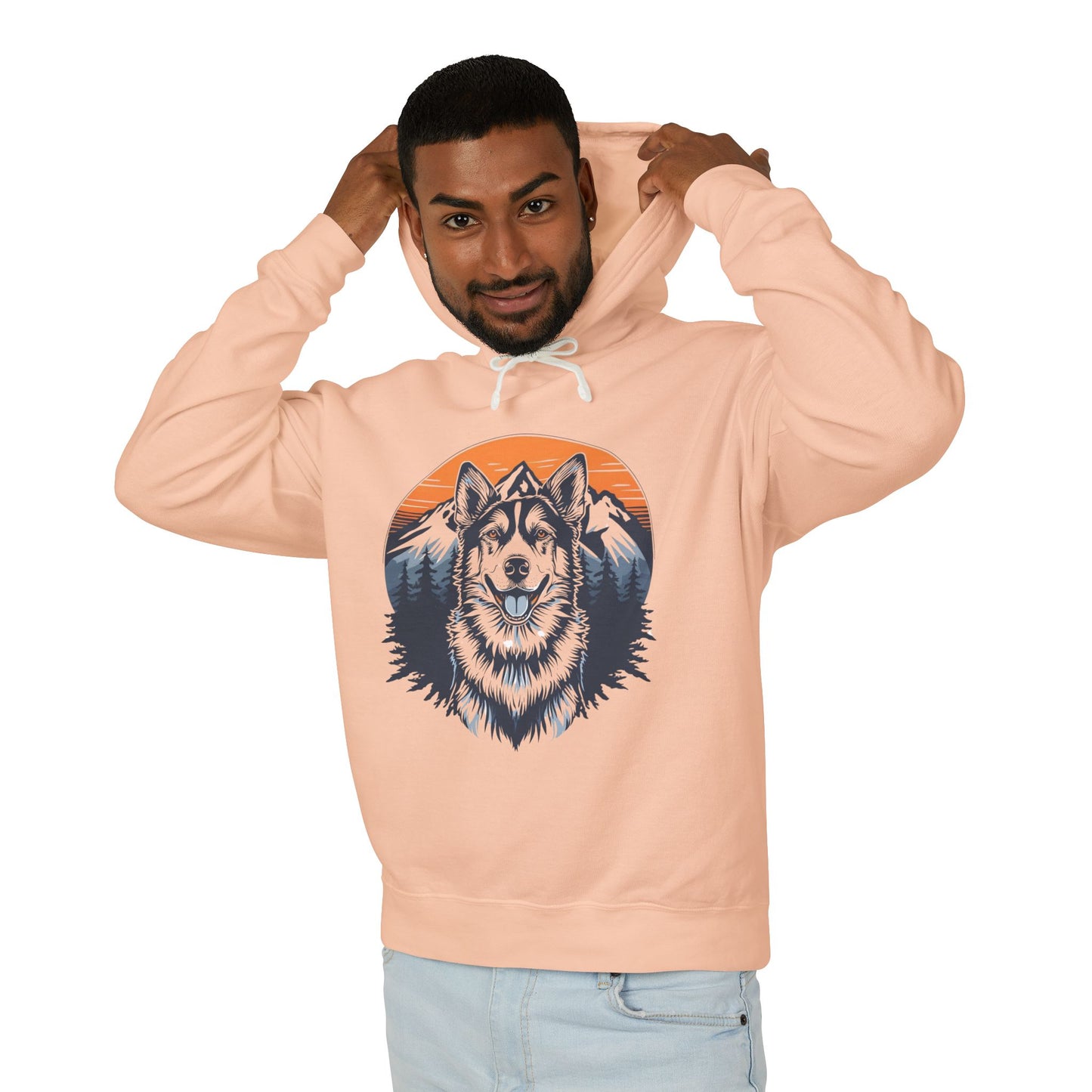 Wild Spirit Wolf – Mountain Sunset Hoodie