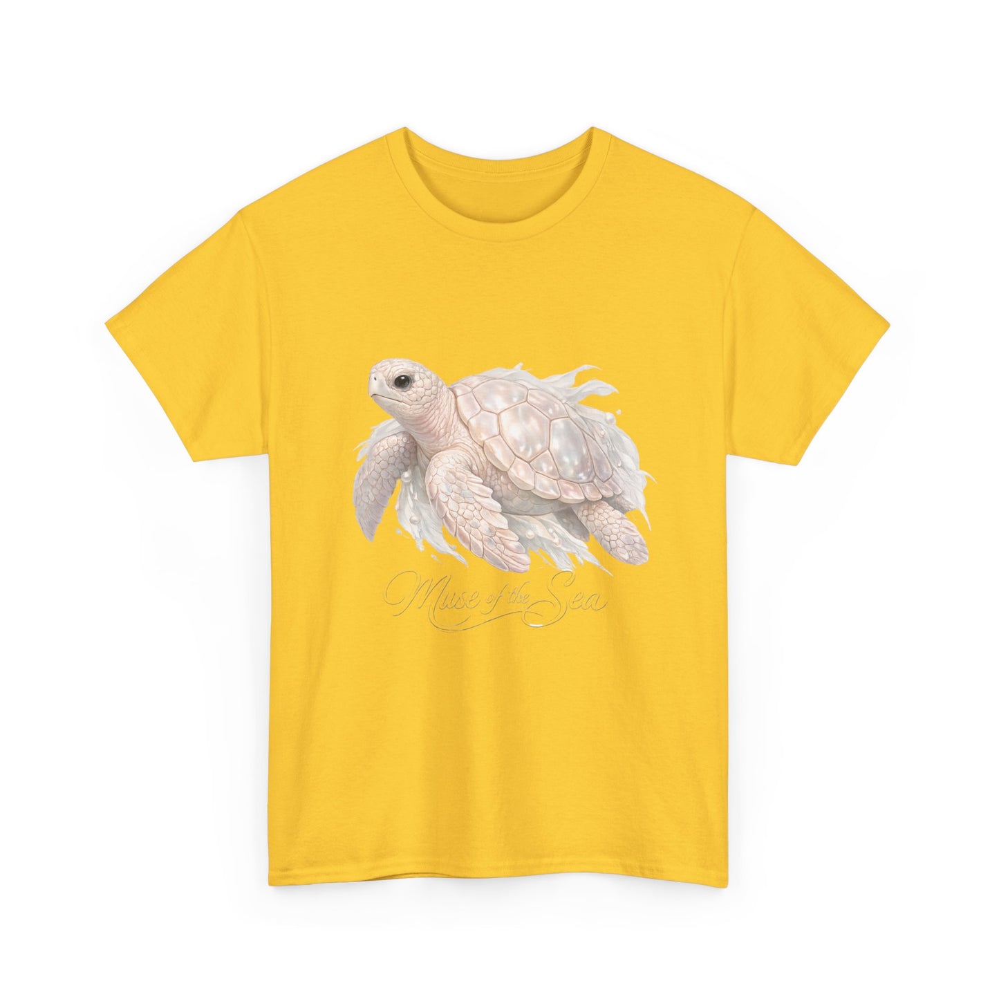 Muse of the Sea | Elegant Turtle Ocean Tee for Women
