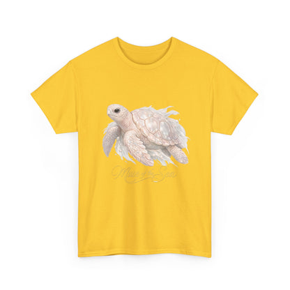 Muse of the Sea | Elegant Turtle Ocean Tee for Women