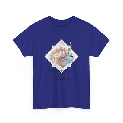 Pearls and Tides – Soft Waves & Pearls T-Shirt for Women