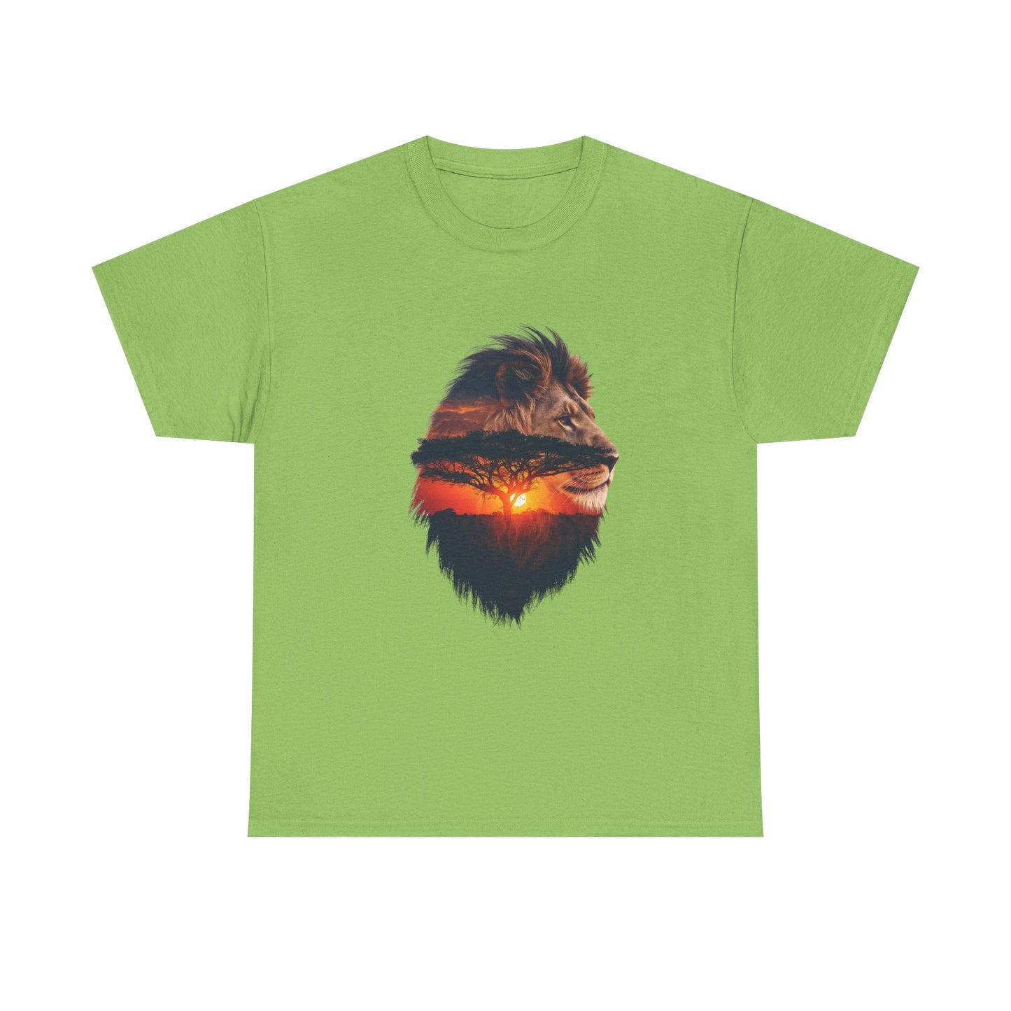 Lion Silhouette – Minimal Graphic Men T-Shirt