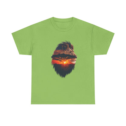 Lion Silhouette – Minimal Graphic Men T-Shirt
