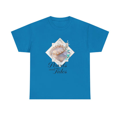Pearls and Tides – Soft Waves & Pearls T-Shirt for Women