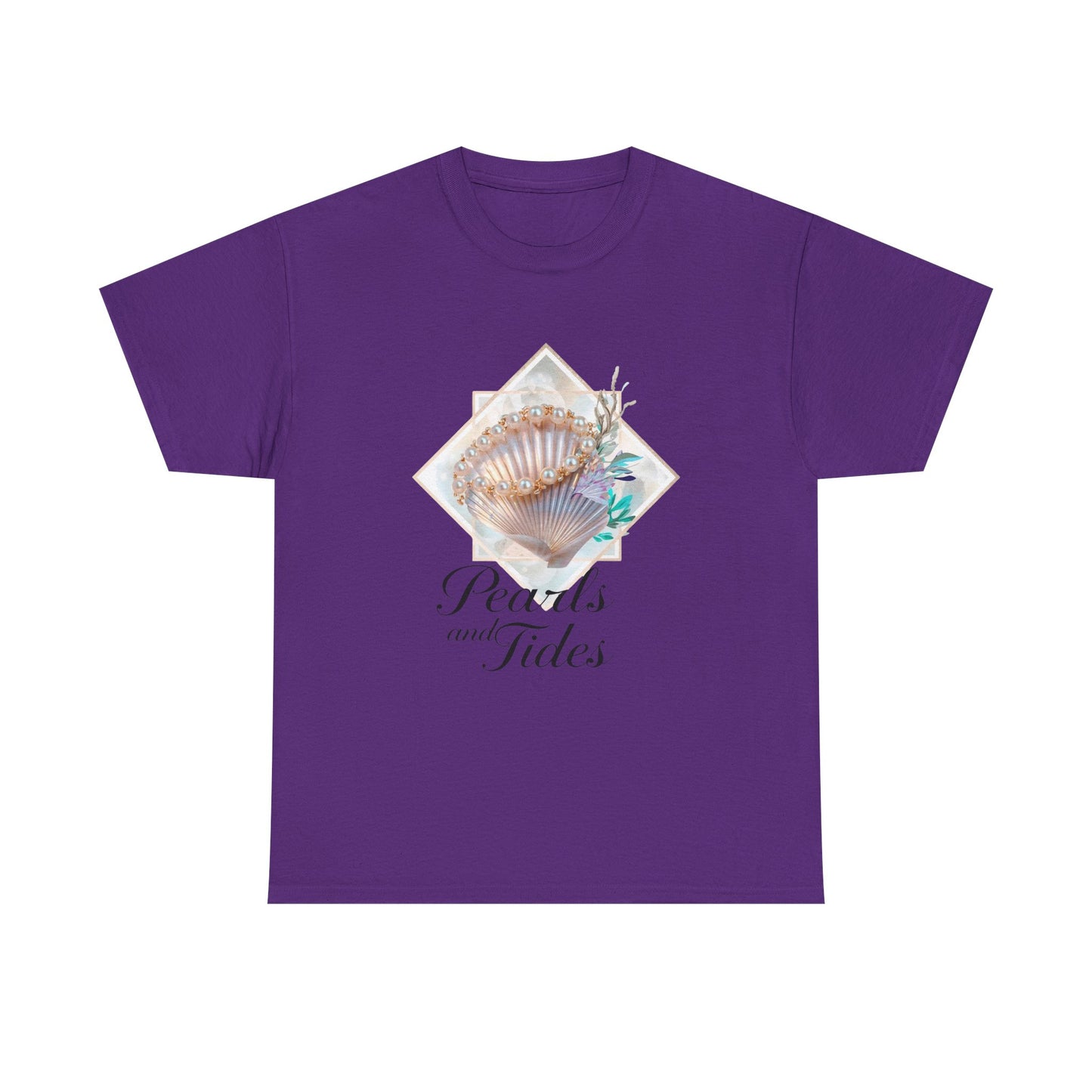 Pearls and Tides – Soft Waves & Pearls T-Shirt for Women
