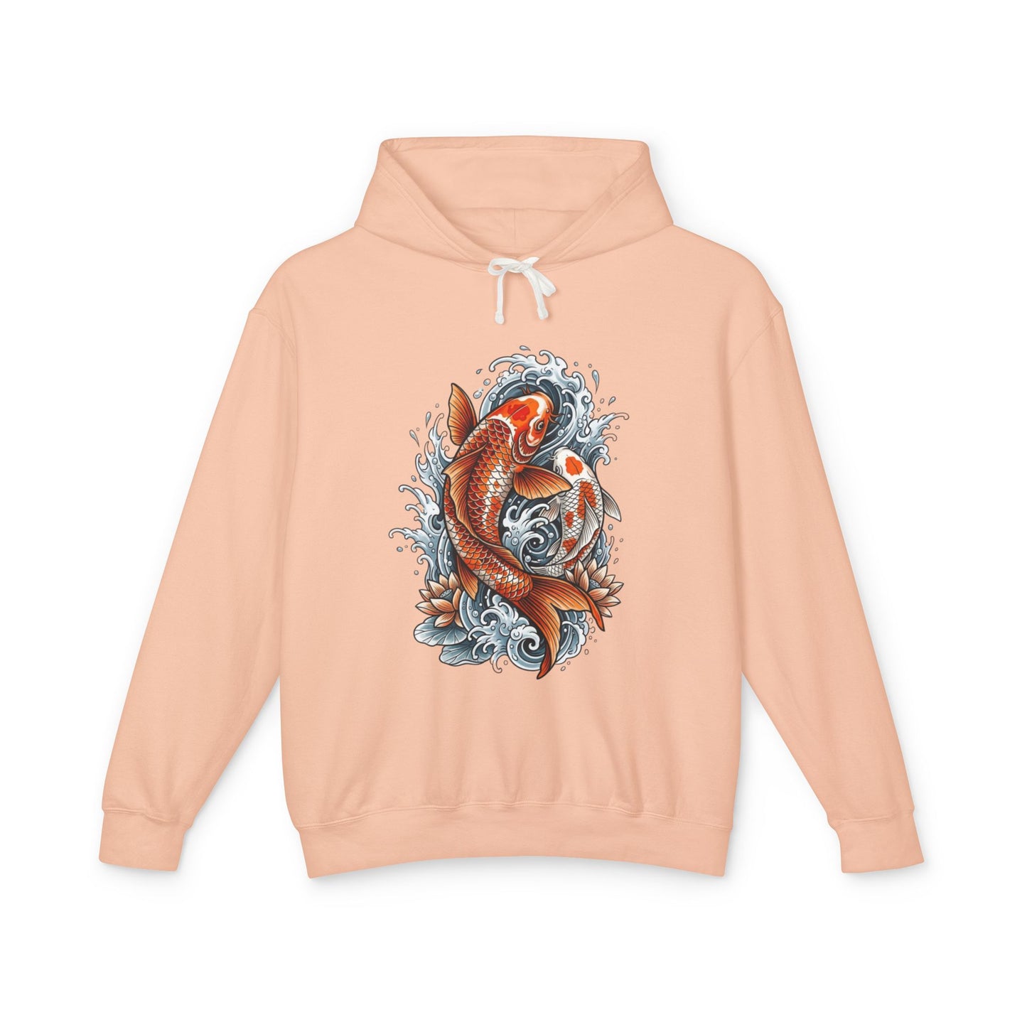 Japanese Koi Fish – Minimal Wave Sweatshirt Unisex
