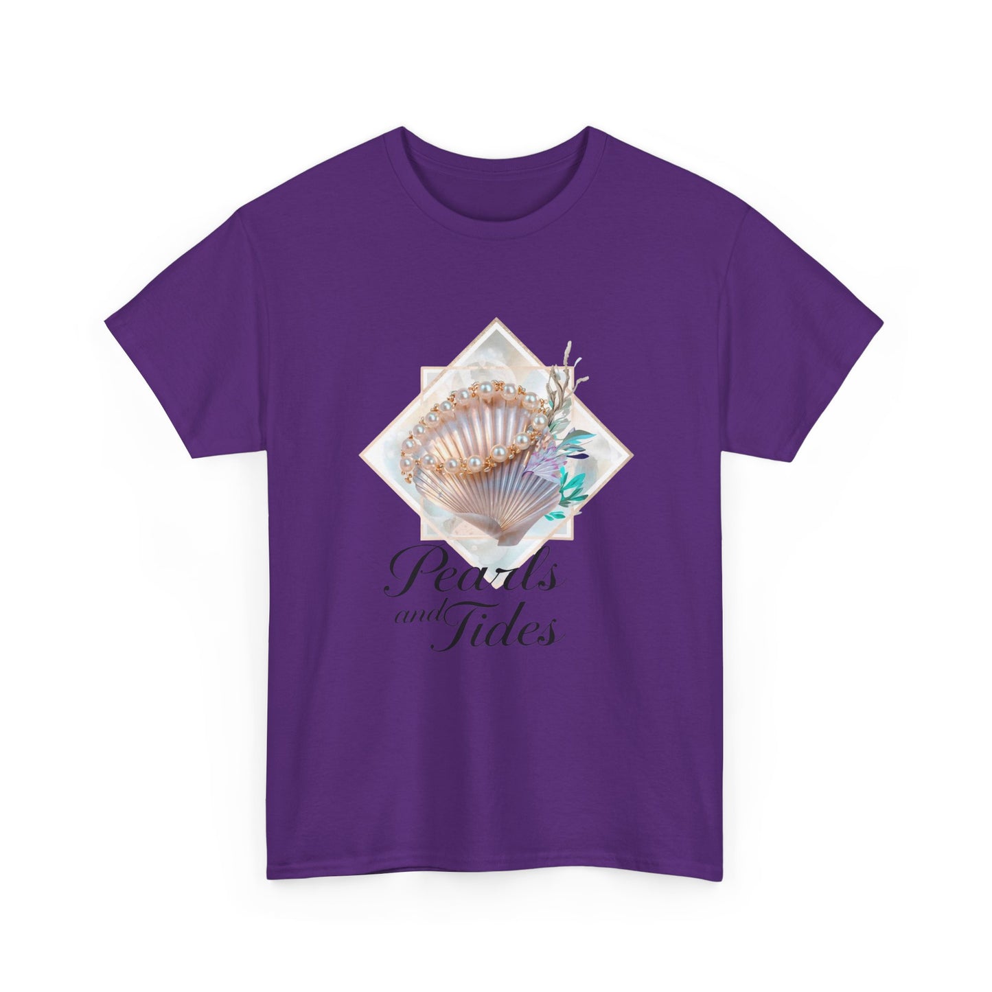 Pearls and Tides – Soft Waves & Pearls T-Shirt for Women