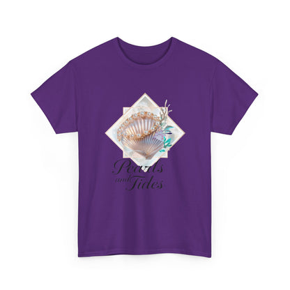 Pearls and Tides – Soft Waves & Pearls T-Shirt for Women