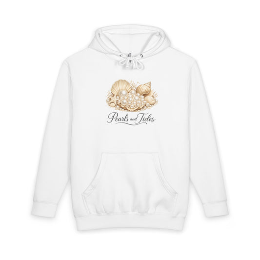 Pearls and Tides – Cozy Ocean Hoodie for Women