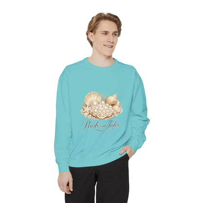 Pearls and Tides – Seashell Feminine Sweatshirt