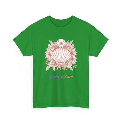 Ocean Bloom – Coastal Seashell Blossom T-Shirt