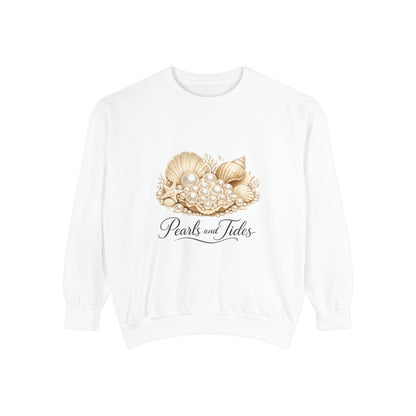 Pearls and Tides – Seashell Feminine Sweatshirt