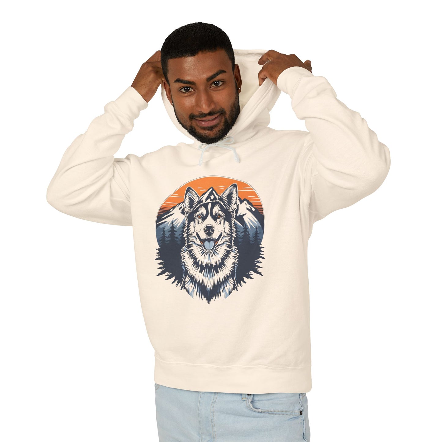 Wild Spirit Wolf – Mountain Sunset Hoodie