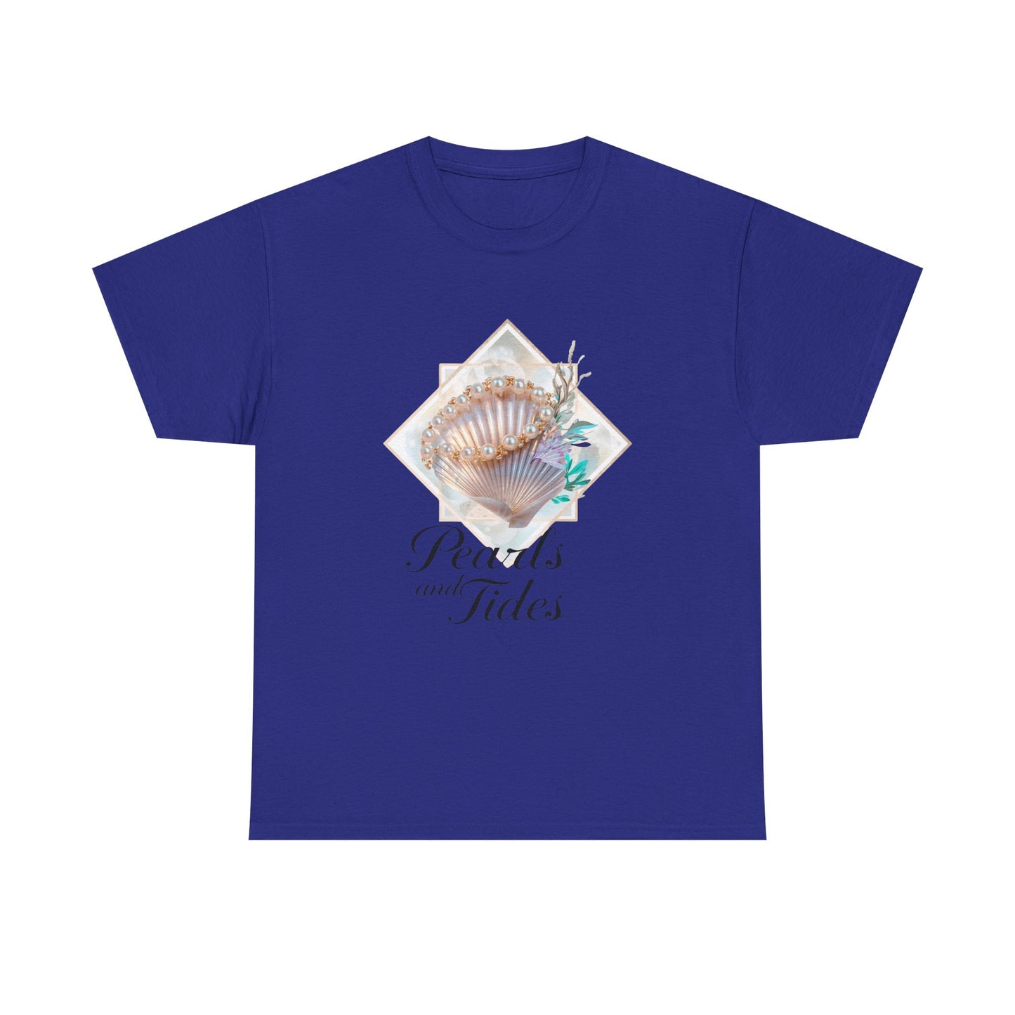 Pearls and Tides – Soft Waves & Pearls T-Shirt for Women