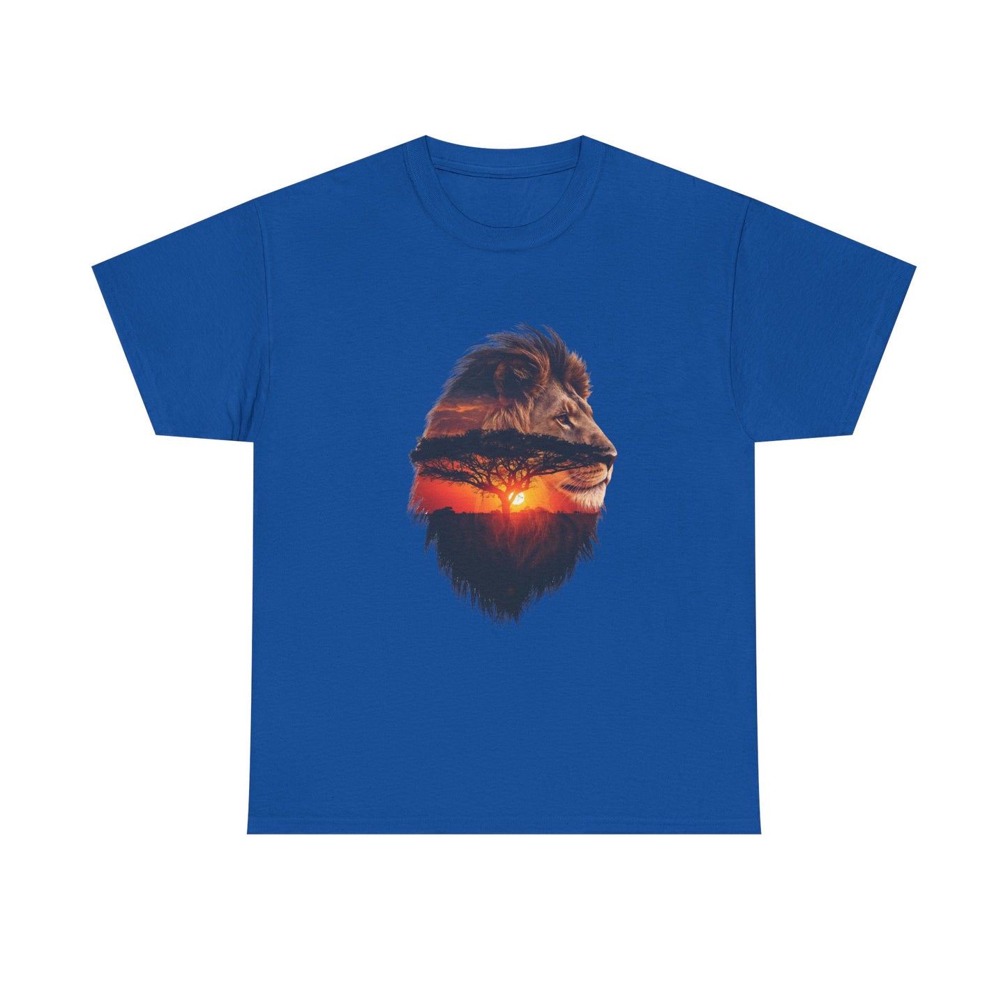 Lion Silhouette – Minimal Graphic Men T-Shirt