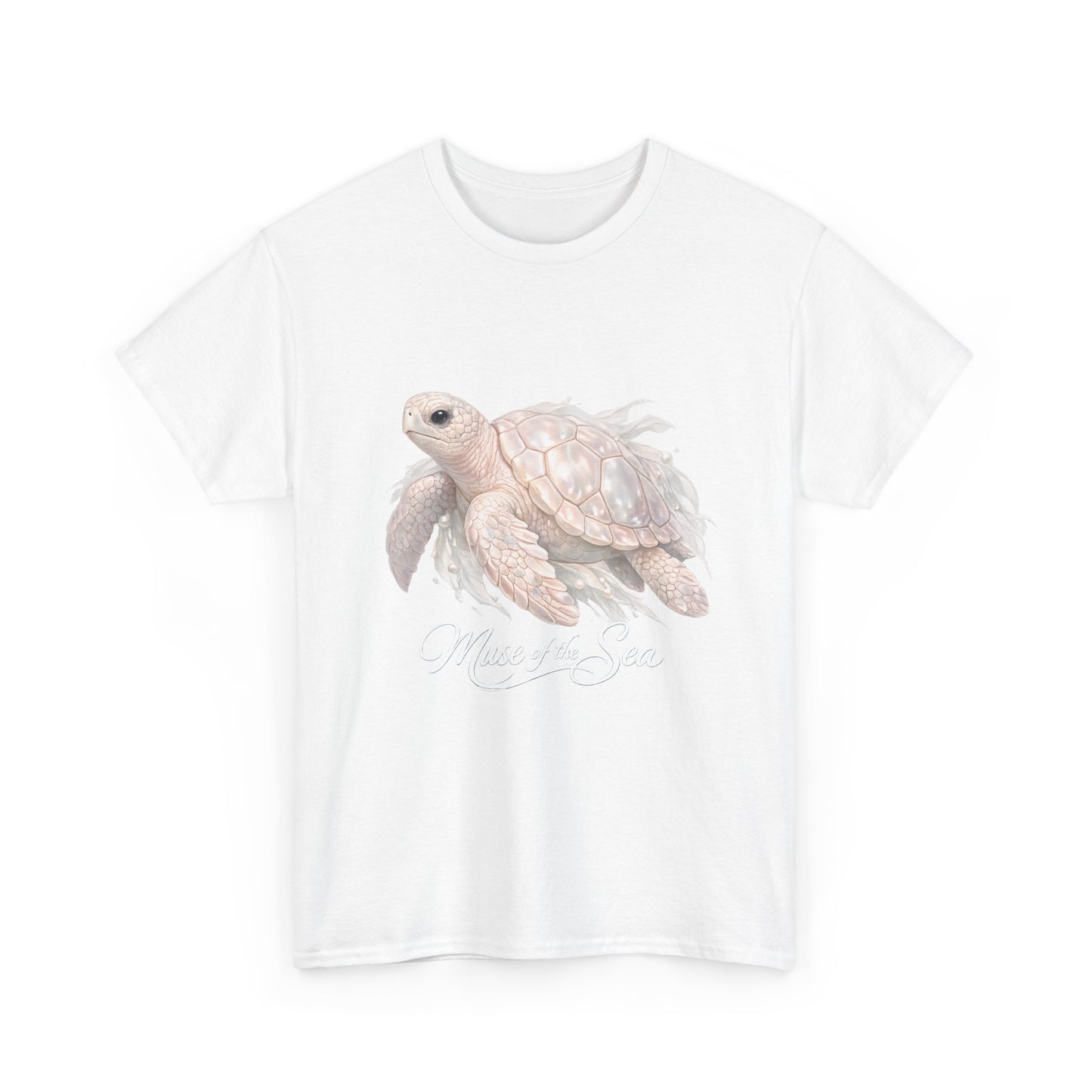 Muse of the Sea | Elegant Turtle Ocean Tee for Women