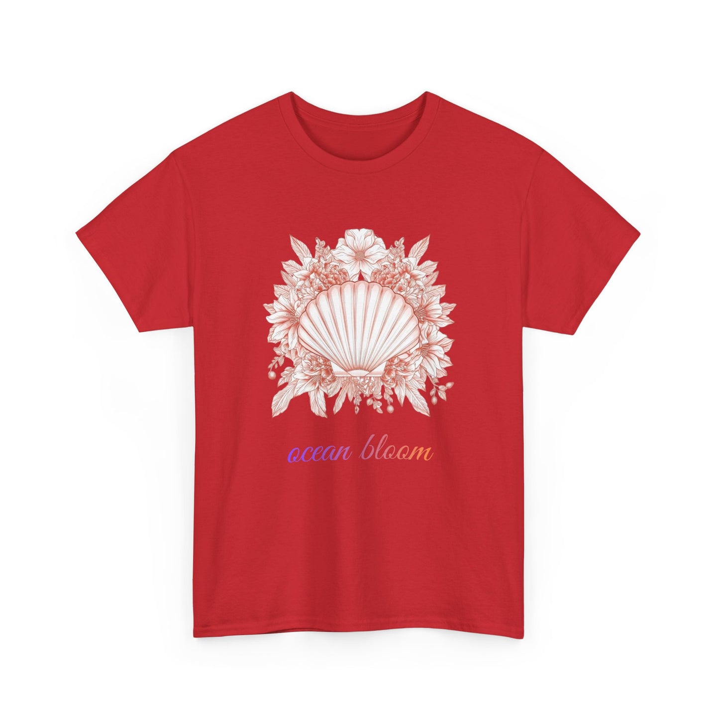 Ocean Bloom – Coastal Seashell Blossom T-Shirt