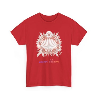 Ocean Bloom – Coastal Seashell Blossom T-Shirt